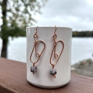 Boho Copper handmade Earrings